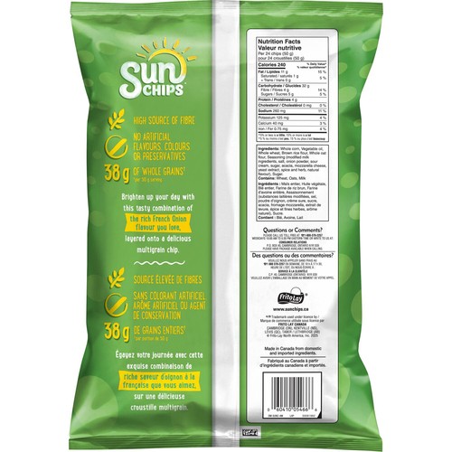 SunChips Multigrain Snacks French Onion Flavoured 205 g