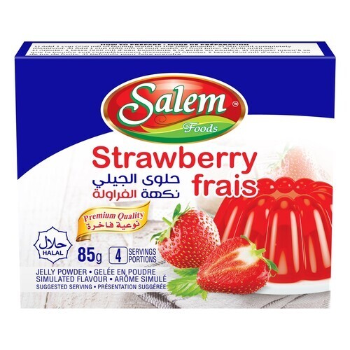 Salem Foods Halal Jelly Mix Strawberry 85 g