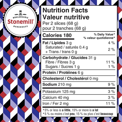 Stonemill Bakehouse Authentic Sourdough Rye Multigrain Bread 550 g