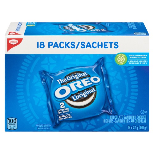 Christie Oreo Cookies Original 18 Pack 396 g