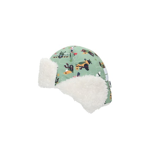 FlapJack Water Repellent Trapper Hat Black Bear Green Medium 1 EA