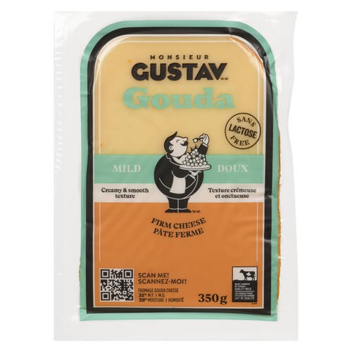 Monsieur Gustav Lactose-Free Gouda Cheese Mild 350 g