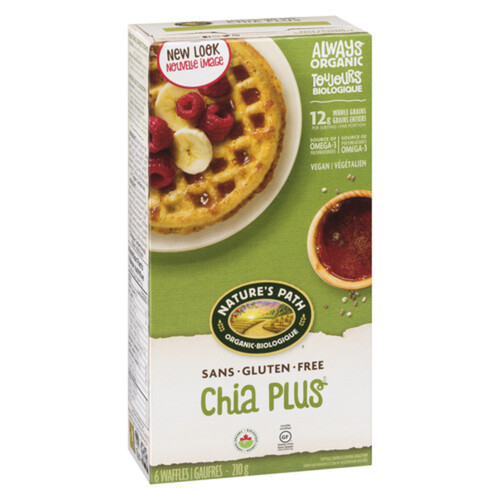 Nature's Path Gluten-Free Frozen Waffles Chia Plus 210 g