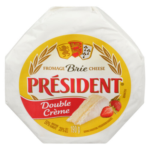 President Brie Cheese Double Crème 190 g