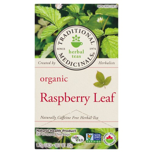 Traditional Medicinals Organic Herbal Tea Raspberry Leaf 20 Bags