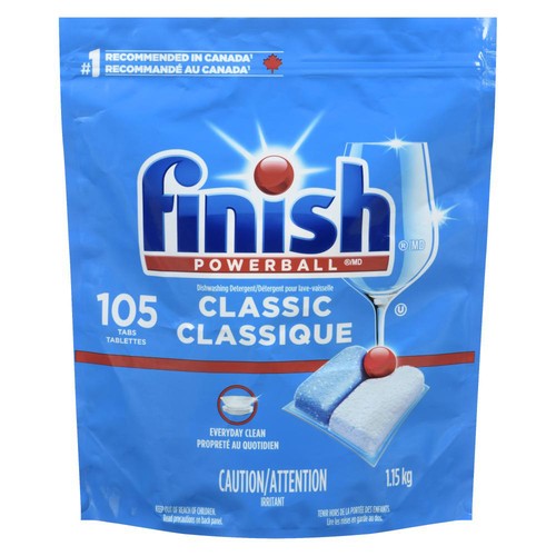 Finish Dishwasher Detergent Tabs Classic 105 Count