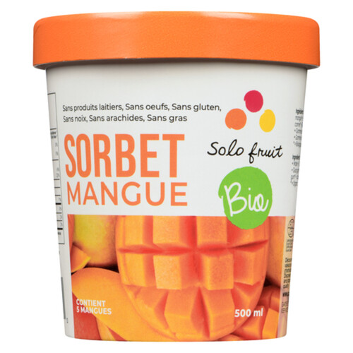 Solo Fruit Dairy-Free Frozen Sorbet Mango 500 ml