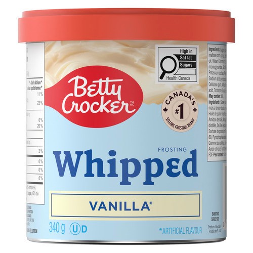 Betty Crocker Gluten-Free Whipped Frosting Vanilla 340 g