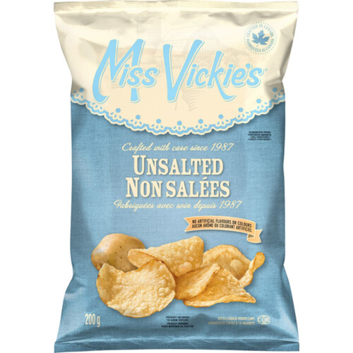 Miss Vickie's Kettle Cooked Potato Chips Unsalted 200 g