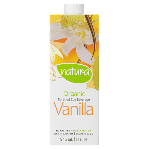 Natur-A Organic Soy Beverage Vanilla 946 ml