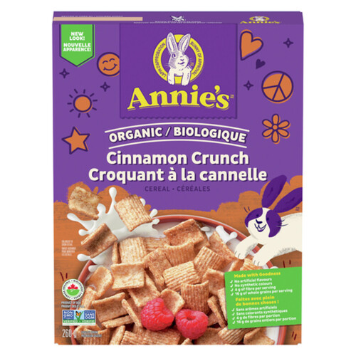 Annie’s Organic Cinnamon Crunch Breakfast Cereal Whole Grain 260 g