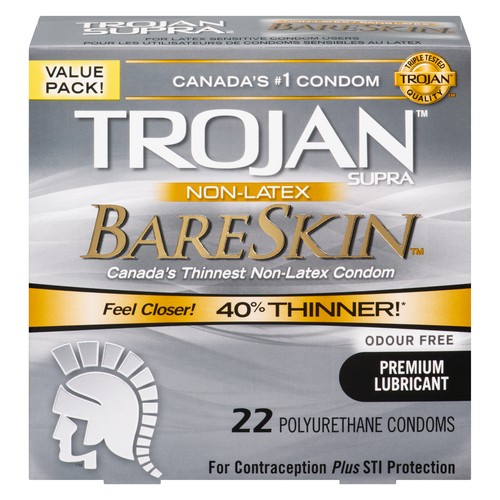 Trojan Supra Condoms Bareskin 22 EA