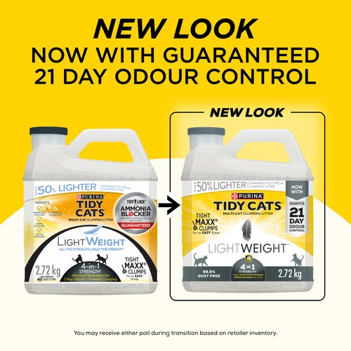 Tidy Cats Cat Litter LightWeight 4-in-1 Strength Multi-Cat 2.72 kg