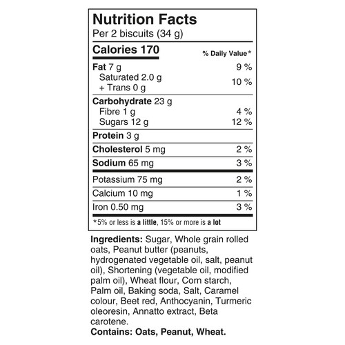 Peek Freans Pirate Cookies Oatmeal Peanut Butter 300 g