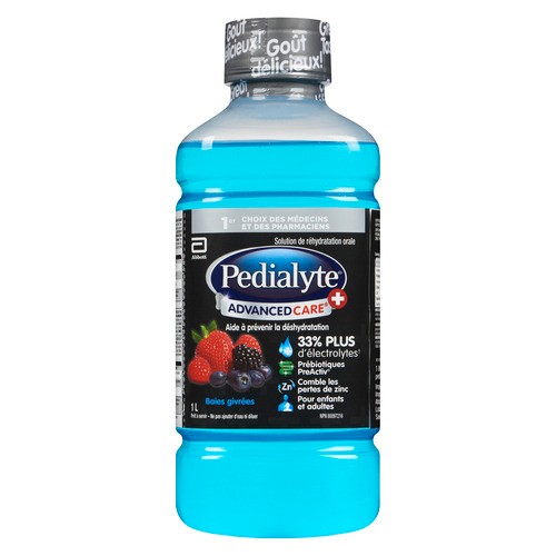 Pedialyte Advance Care Oral Rehydration Berry Frost 1 L