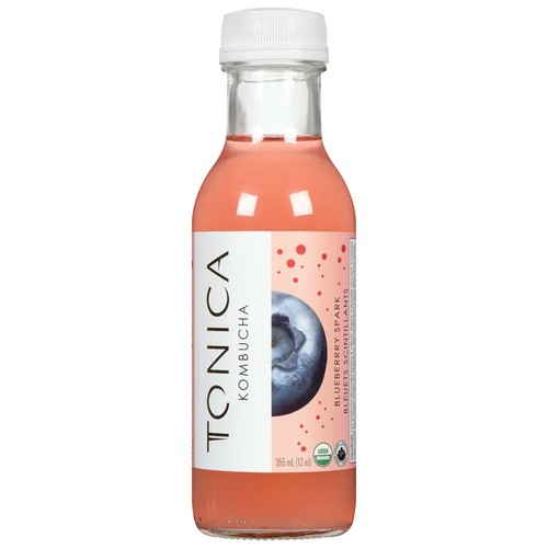 Tonica Organic Kombucha Drink Blueberry 355 ml (bottle)