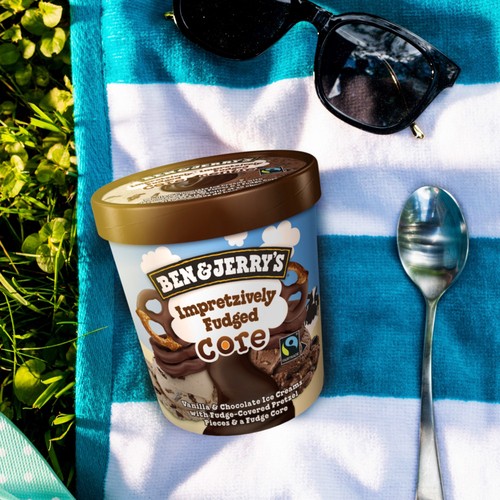 Ben & Jerry's Ice Cream Impretzively Fudged Core 473 ml