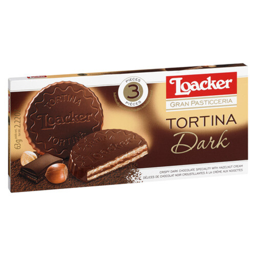 Loacker Cookies Tortina Dark 63 g