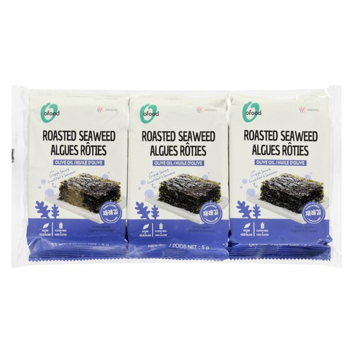 Chungjungone O'Food Vegan Roasted Seaweed Snack Original 3 x 5 g