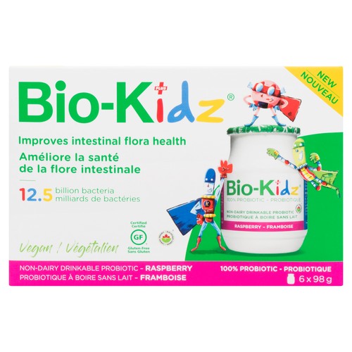 Bio-Kidz Plus Non-Dairy Probiotic Raspberry 6 x 98 g
