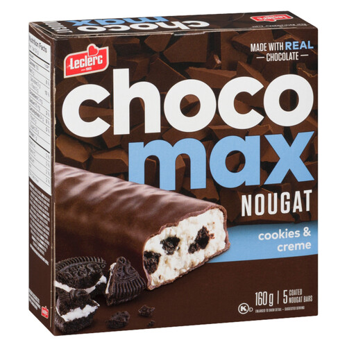 Leclerc Chocomax Nougat Cookies & Cream Cereal Bar 160 g