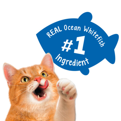 Friskies Cat Treats Party Mix Ocean Crunch with Real Ocean Whitefish 170 g