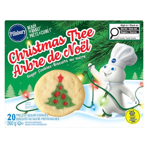 Pillsbury Ready To Bake! Sugar Cookies Christmas Tree 260 g