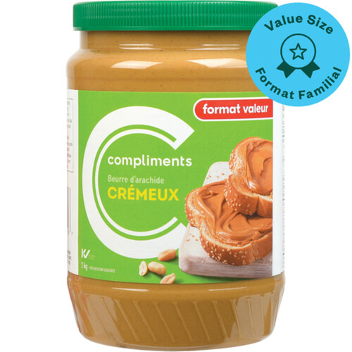 Compliments Peanut Butter Smooth 2 kg