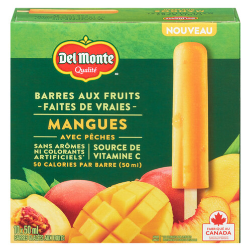 Del Monte Ice Cream Bars Mango With Peach 10 x 50 ml