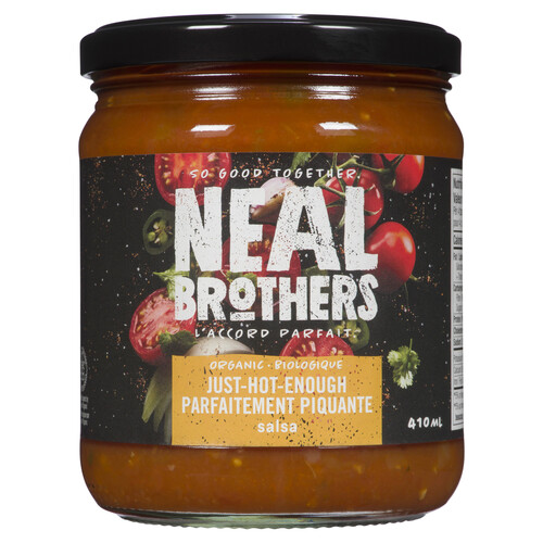 Neal Brothers Organic Salsa Just Hot Enough 410 ml