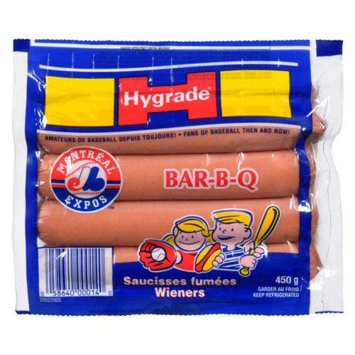 Hygrade Wieners Bar-B-Q Size 450 g