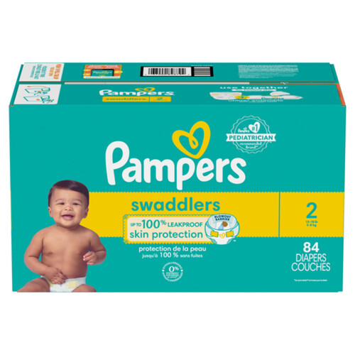 Pampers Swaddlers Diapers Size 2 84 Count