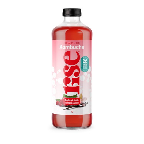 Rise Kombucha Tea Raspberry Vanilla 1 L