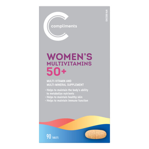 Compliments Multivitamin Supplement Women's 50+ 90 Count