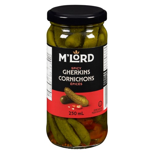 M'Lord Spicy Gherkins 250 ml