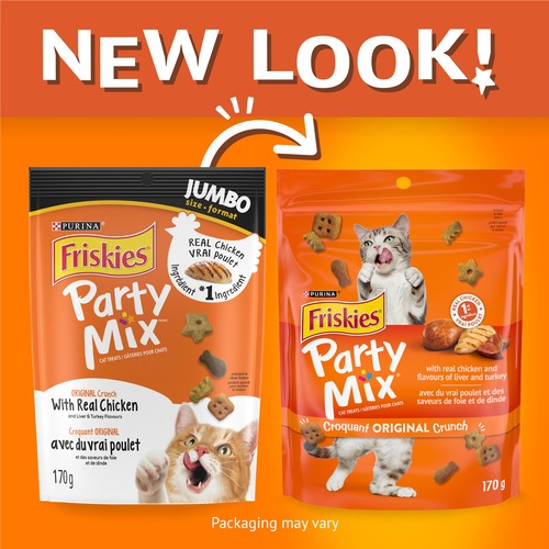 Friskies Cat Treats Party Mix Original Crunch With Real Chicken 510 g