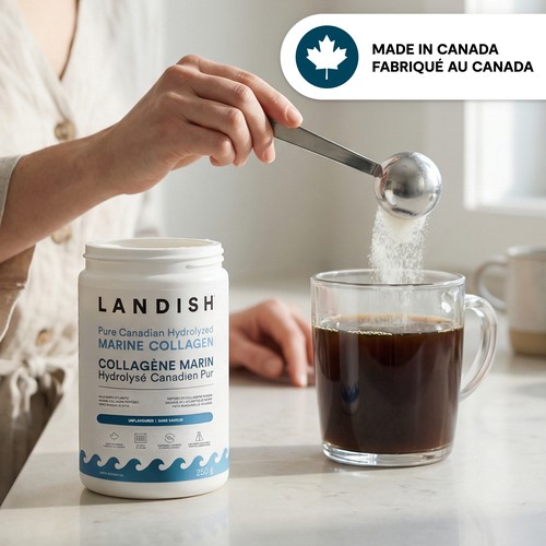 Landish Marine Collagen Pure Canadian Hydrolyzed Flavourless 250 g