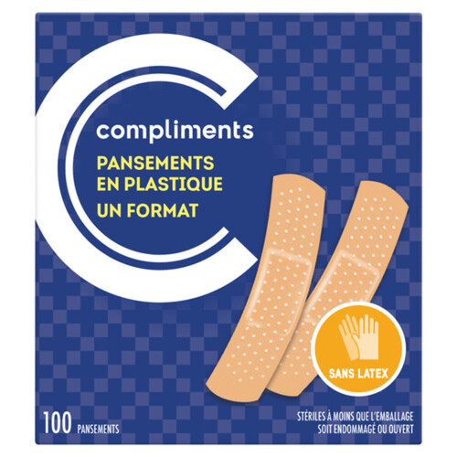 Compliments Plastic Bandages 100 EA