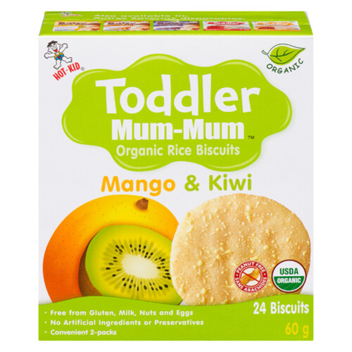 Hot Kid Organic Toddler Mum-Mum Mango & Kiwi 60 g