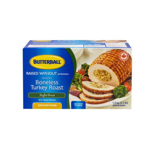 Butterball Frozen Turkey Roast Stuffed Breast Seasoned Boneless 1.5 kg