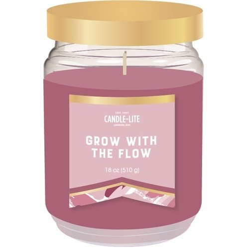 Candle-lite Candle Jar Grow With The Flow 18oz 1 Count