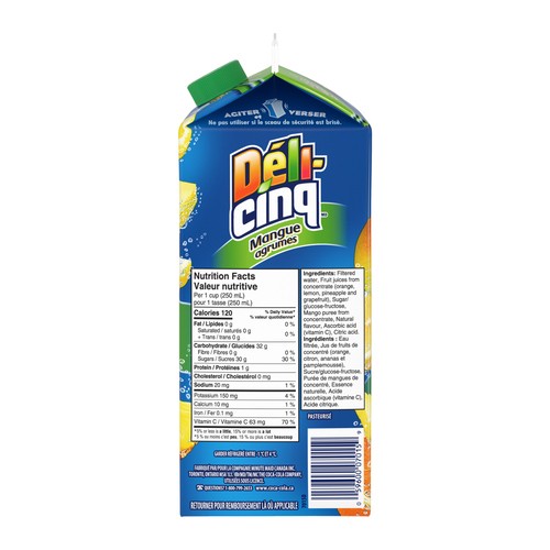 Five Alive Juice Mango Citrus 1.75 L (gable top)