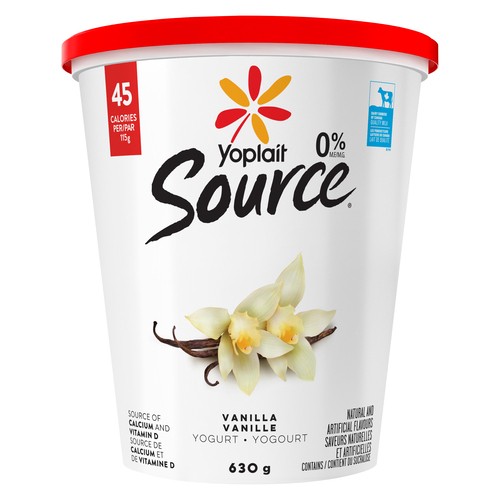 Yoplait Source 0% Smooth Traditional Yogurt Vanilla 630 g