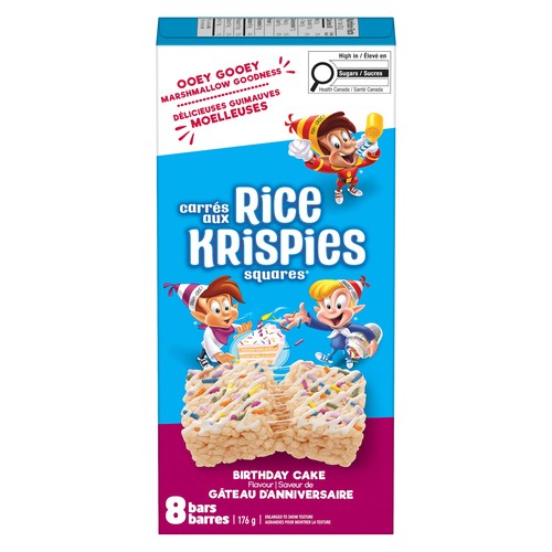 Kellogg's Rice Krispies Squares Birthday Cake 8 x 22 g