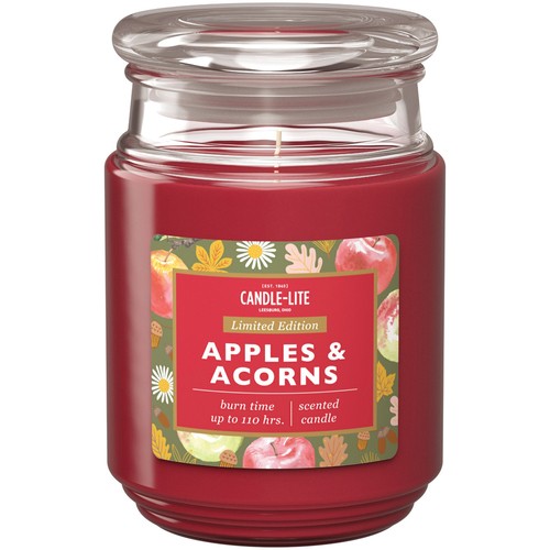 Candle-lite Candle Jar Apples & Acorns 1 Pack