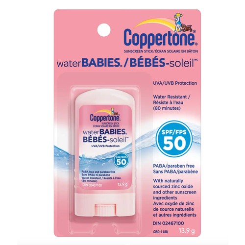Coppertone Water Babies Water Resistant Sunscreen Stick SPF 50 13.9 g