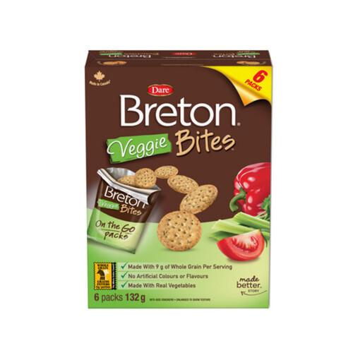 Dare Breton Crackers Veggie Bites 132 g