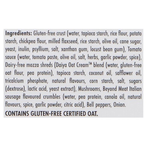 Daiya Dairy-Free Gluten-Free Vegan Frozen Pizza Supreme 550 g