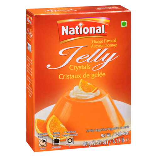 National Jelly Crystal Orange 90 g