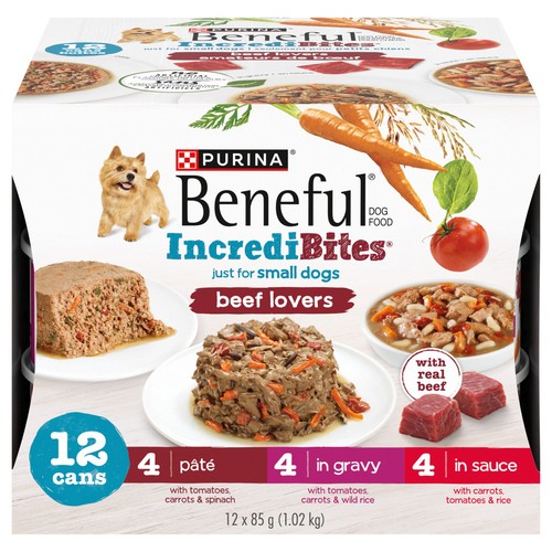 Purina Beneful Incredibites Dog Food Beef Combi Pack 1.02 KG